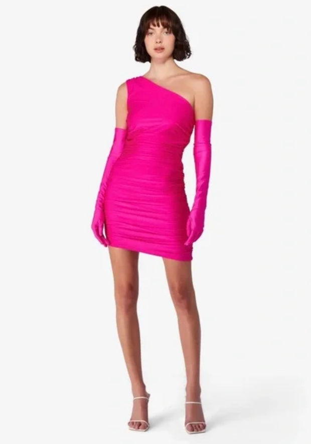 SJP Mini Dress in Hot Pink