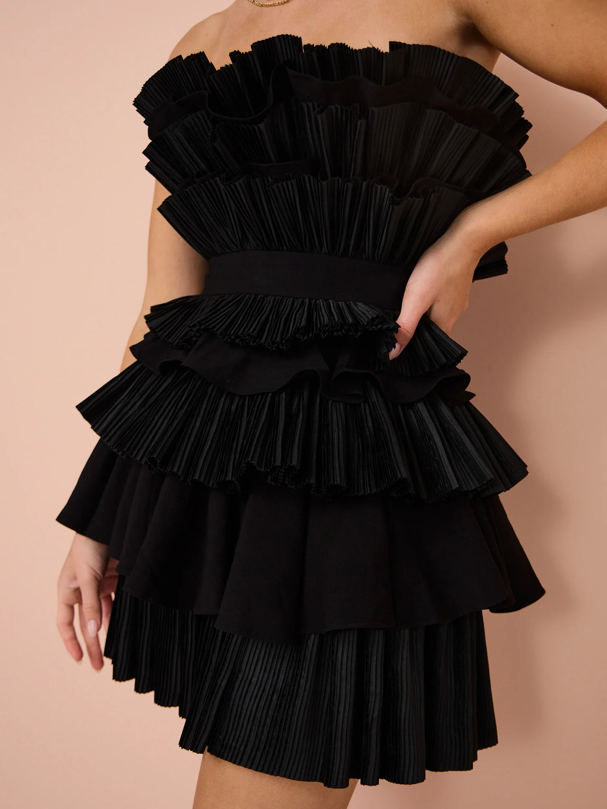 Elsher Mini Dress - Black